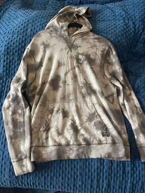 UNIONBAY Taupe and Charcoal Hooded Pullover
